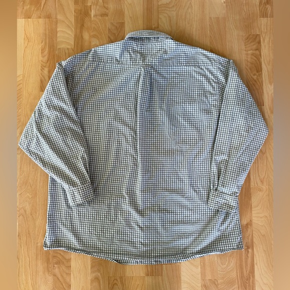 Brooks Brothers Plaid Men's Button Down Shirt Size XXL Green/White Long Sleeve - Picture 5 of 10